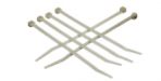 4" Cable Ties, 18#, Natural (100/pack)